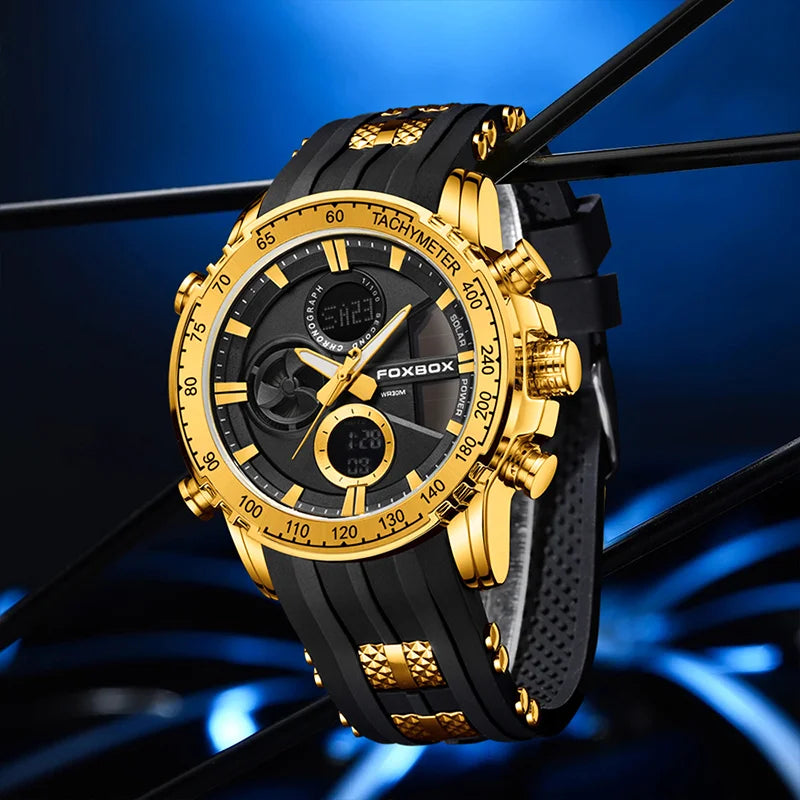 Relógio de Pulso Masculino Militar Stopwatch by Loja Bruna Modas