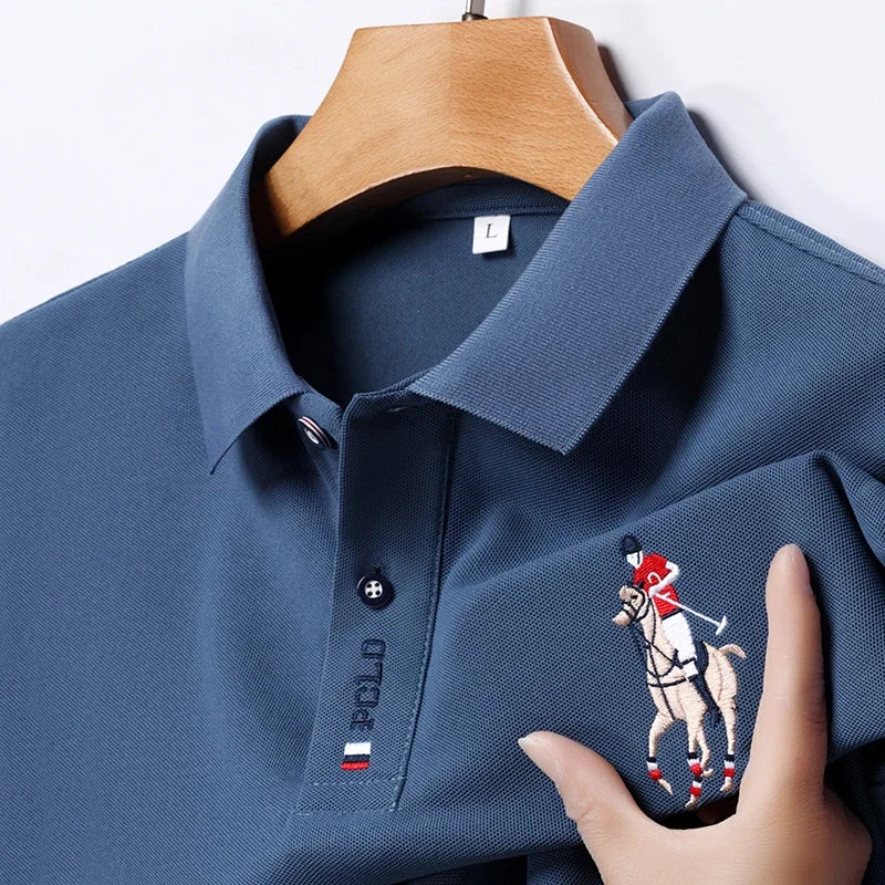 Camisa Polo Masculina Bordada Solvaré