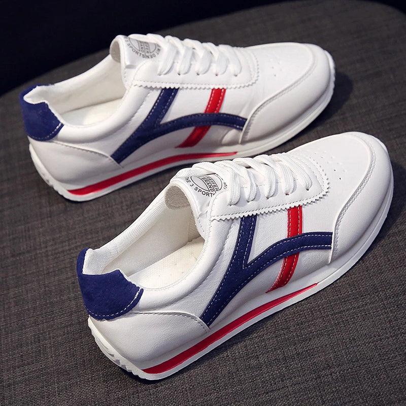 Tênis Masculino Casual de Couro PU