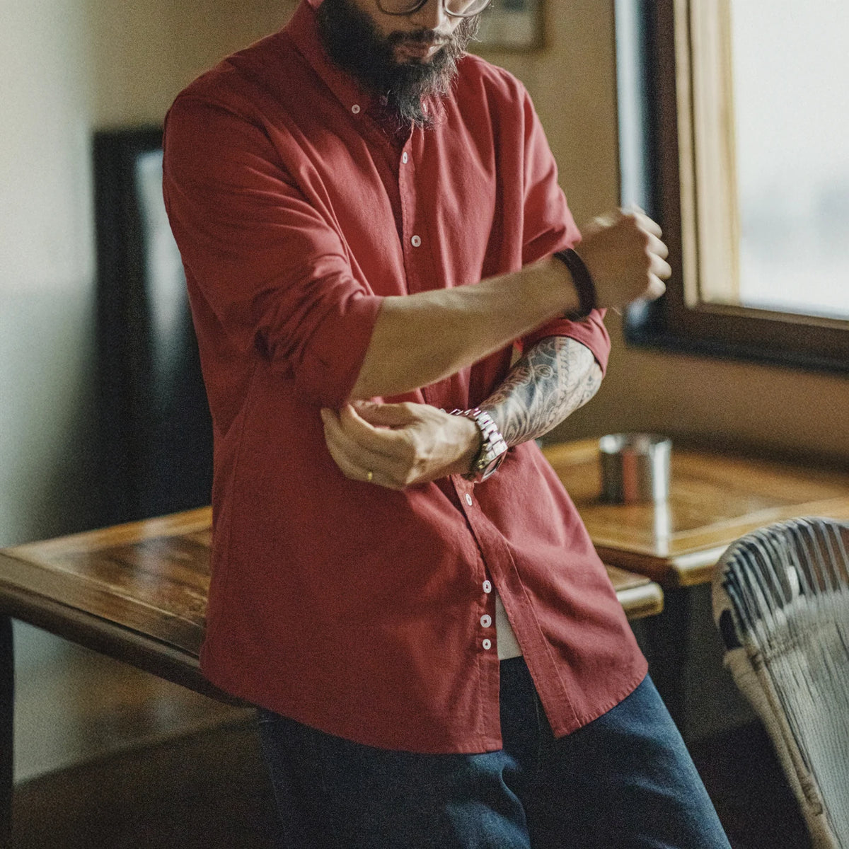 Camisa Masculina Casual Hawthorne