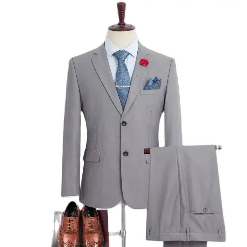 Terno Masculino Clássico Plus Size - Blazer e Calça