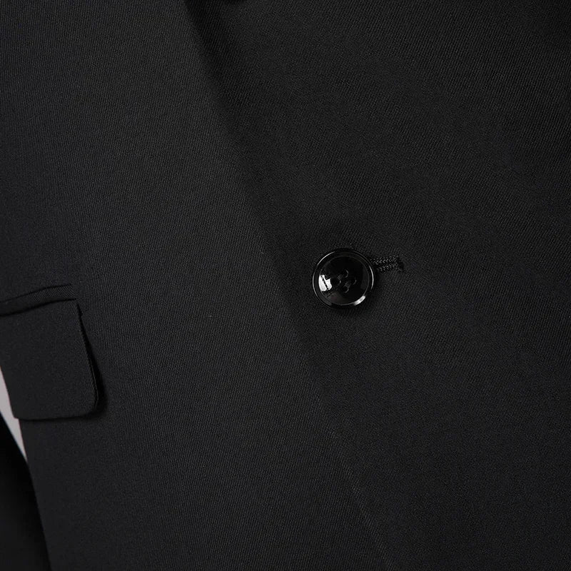 Terno Masculino Slim Fit Estilo Britânico 2 Peças