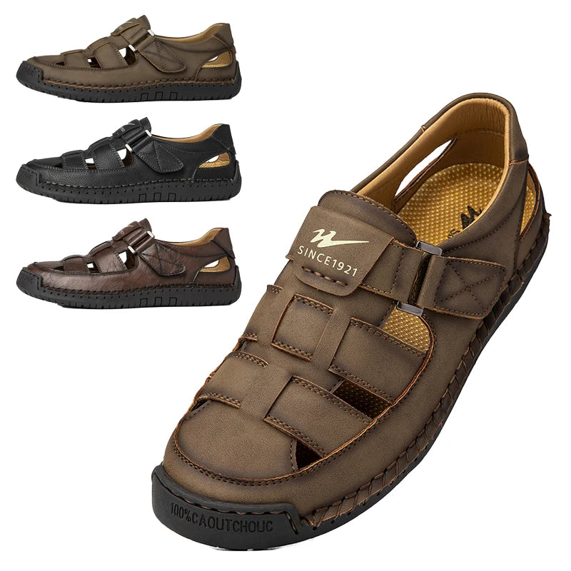 Sandália Masculina Bico Fechado Portavaro