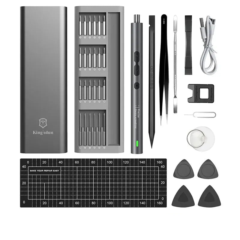 Kit de Parafusadeira Elétrica de Precisão TorqueCraft