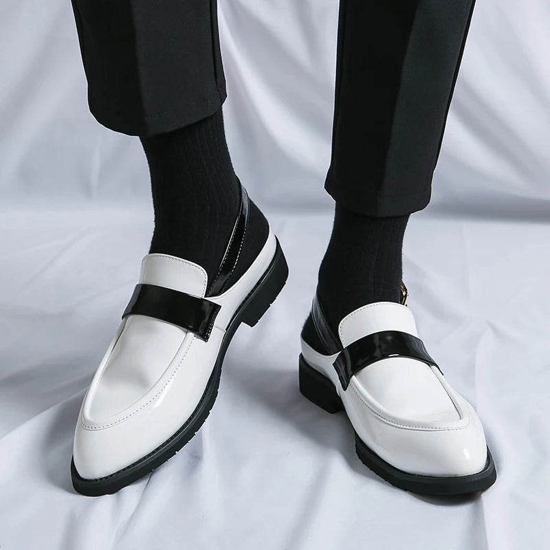 Sapato Masculino Mule Social Couro Envernizado by Loja Bruna Modas