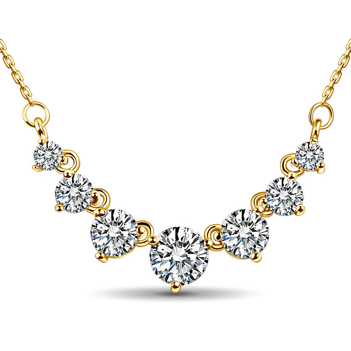 Colar Feminino de Luxo Pedra Moissanite