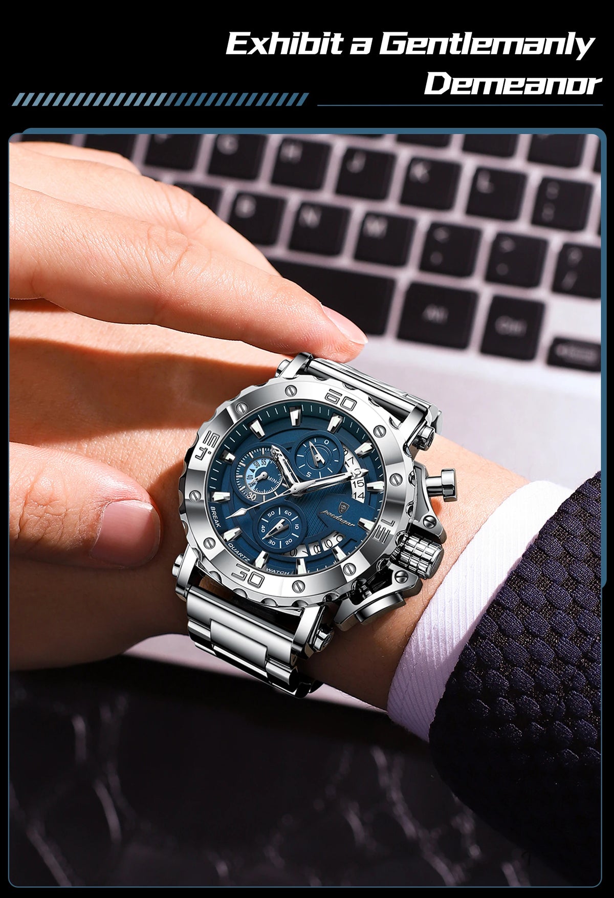 Relógio Masculino Esportivo Tideway Chrono