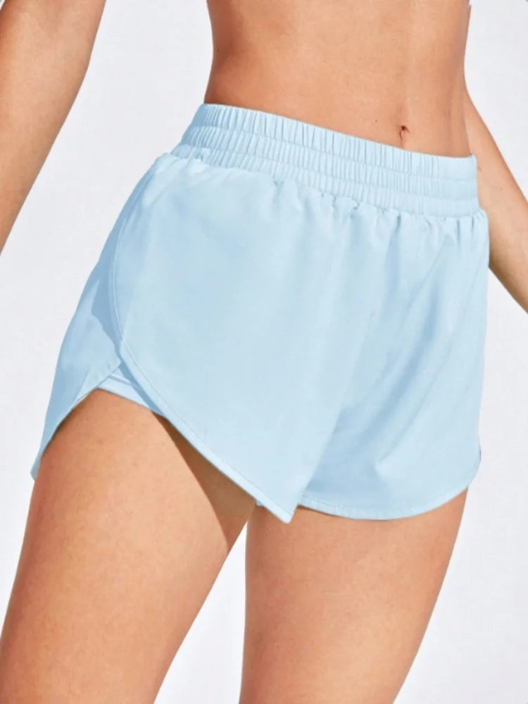 Short De Yoga Feminino Elásticos Para Corrida E Treino