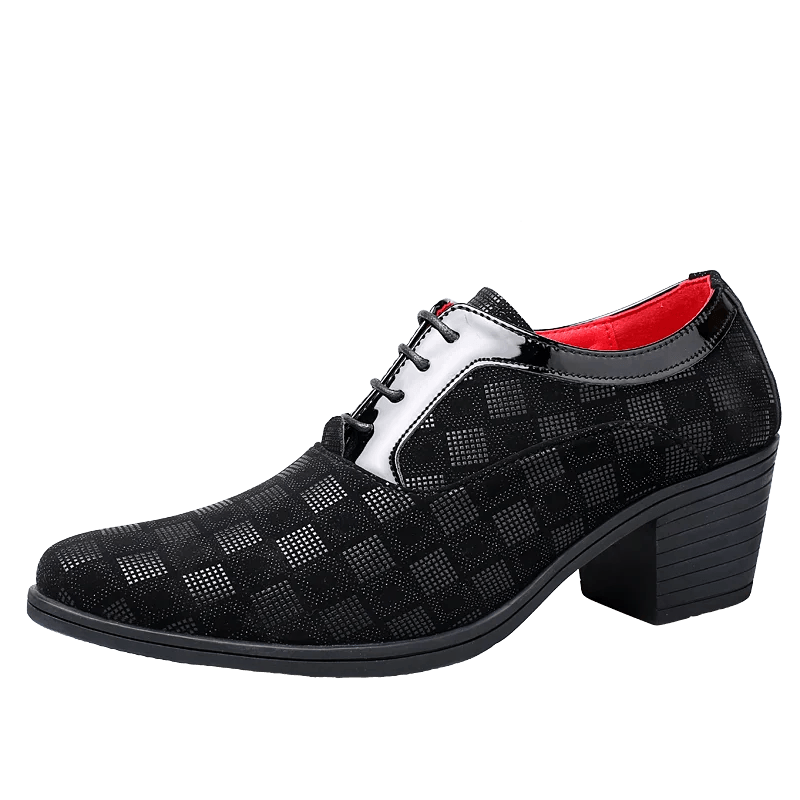 Sapato Masculino Social Xadrez Pontiagudo