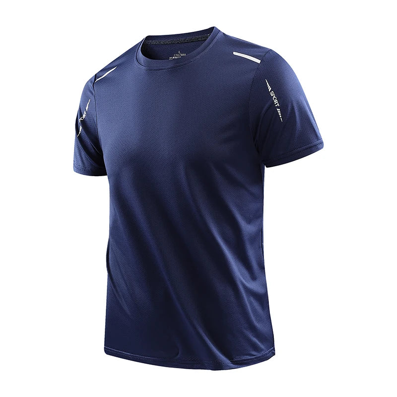 Camisa Masculina Fitness De Secagem Rápida Respirável
