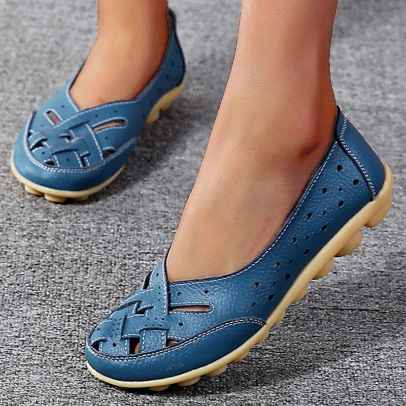 Mocassins de Couro Macio para Mulheres - Conforto e Estilo Casual