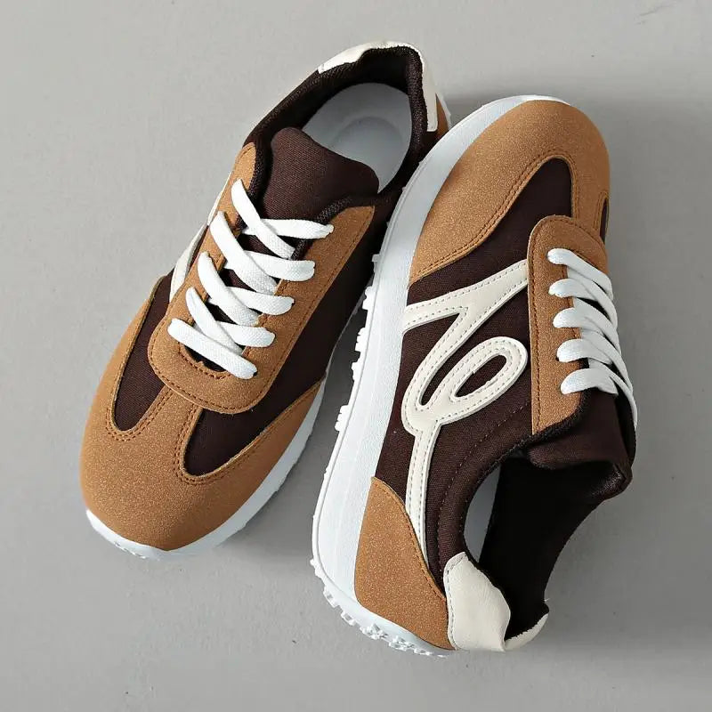 Tênis Feminino Casual Listrado Antiderrapante