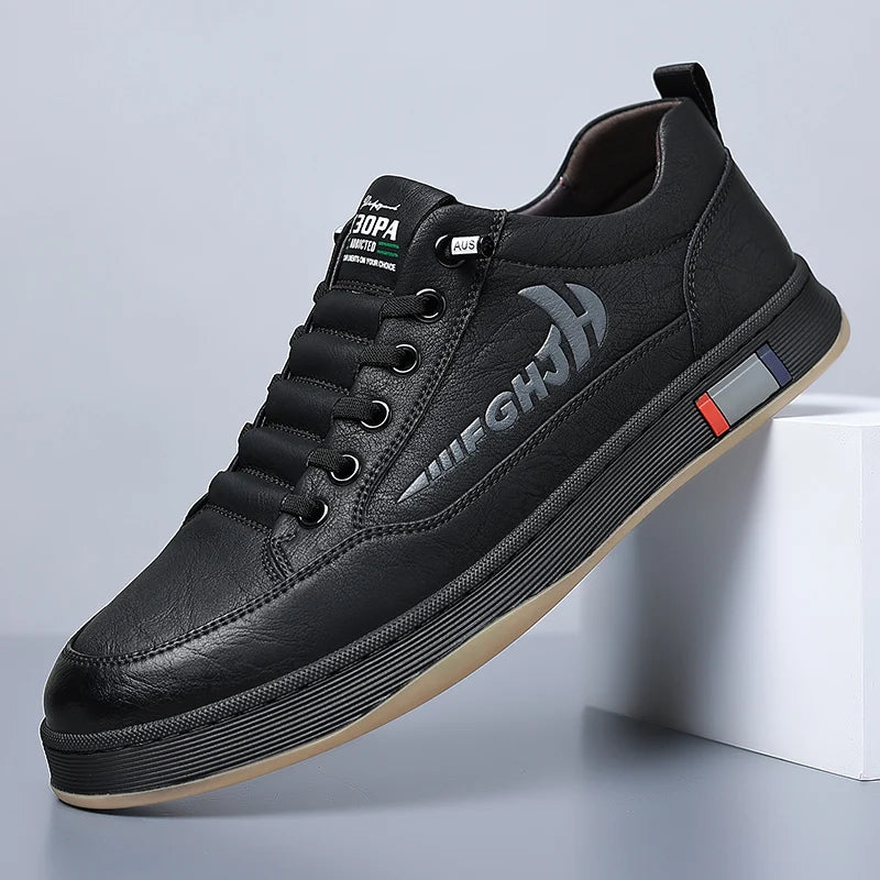 Sapato Masculino Casual de Couro PU Antiderrapante by Loja Bruna Modas
