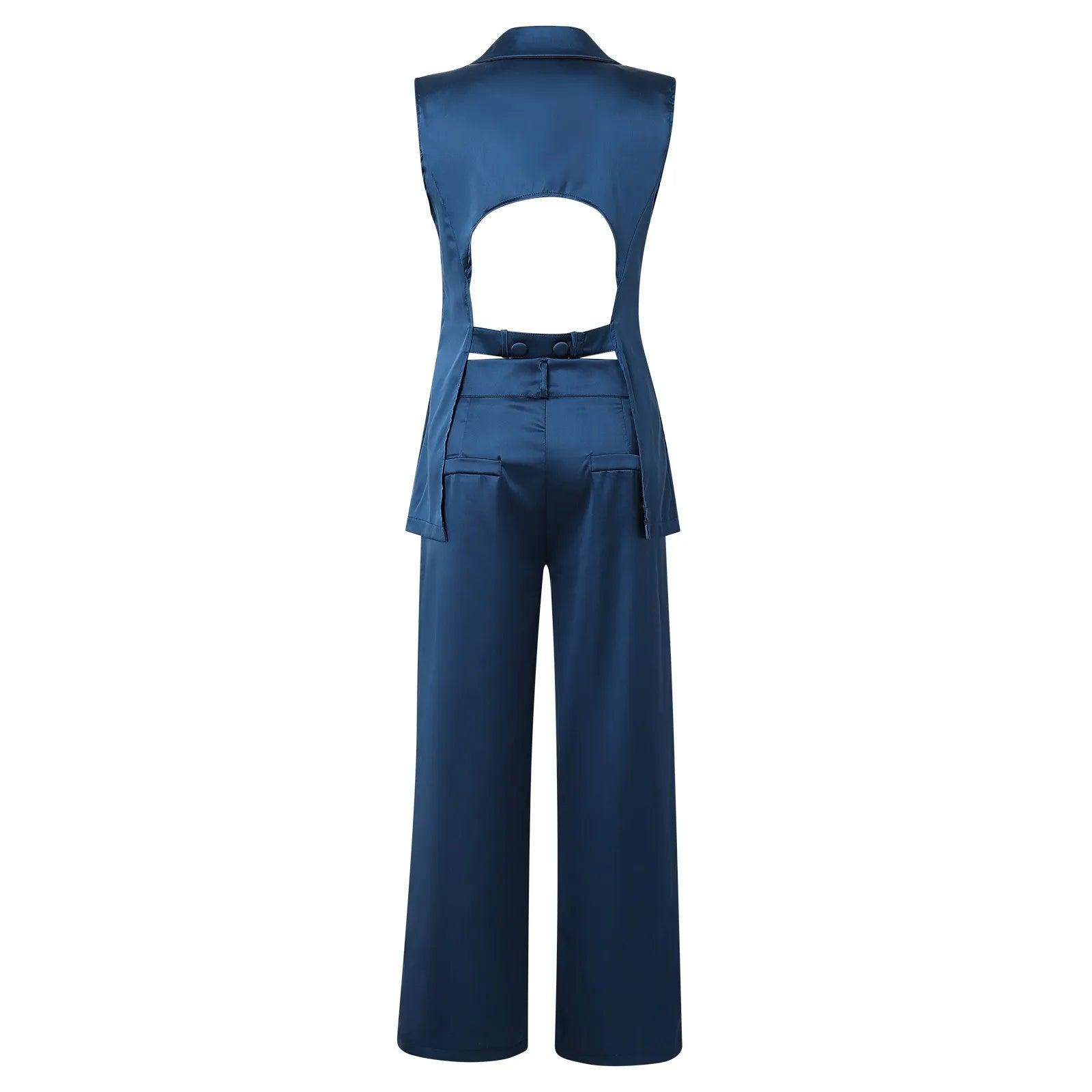 Conjunto Feminino Colete e Calça Reta