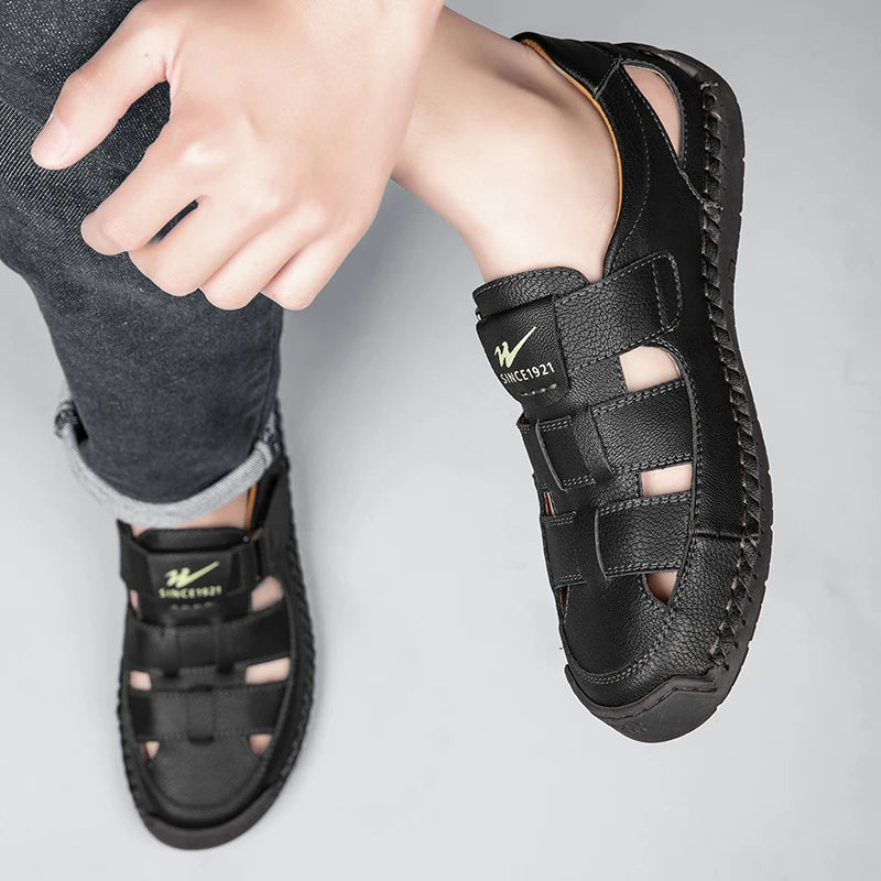 Sandália Masculina Bico Fechado Portavaro