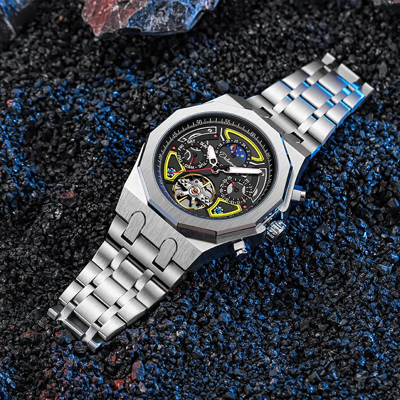 Relógio Masculino Automático de Luxo Nautilus Opulence