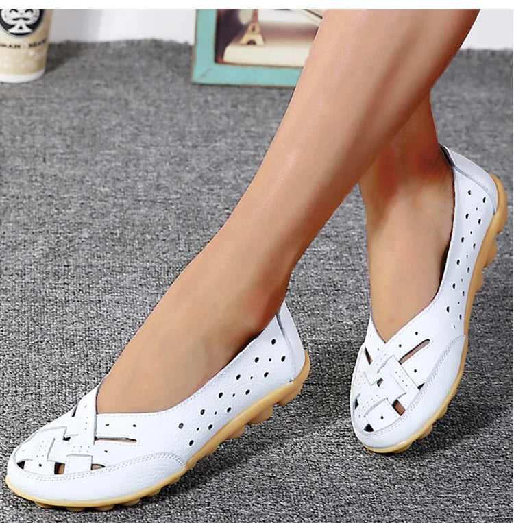 Mocassim Feminino Celine em Couro PU