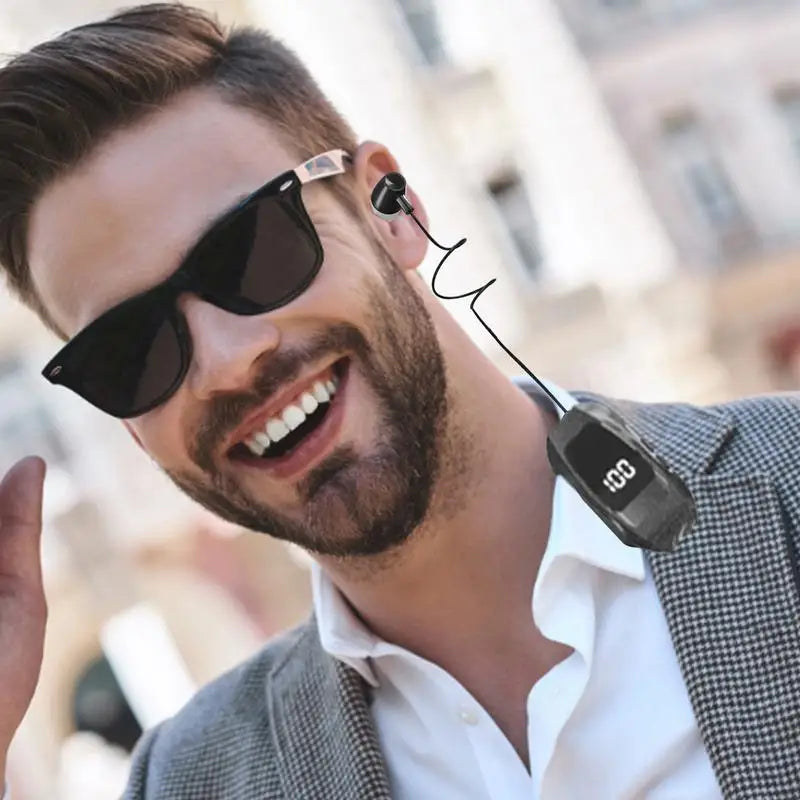 Fone de Ouvido Sem Fio Retrátil ClipTalk
