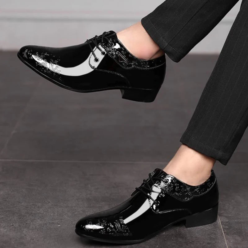 Sapato Social Masculino Brogue Brilhante by Loja Bruna Modas