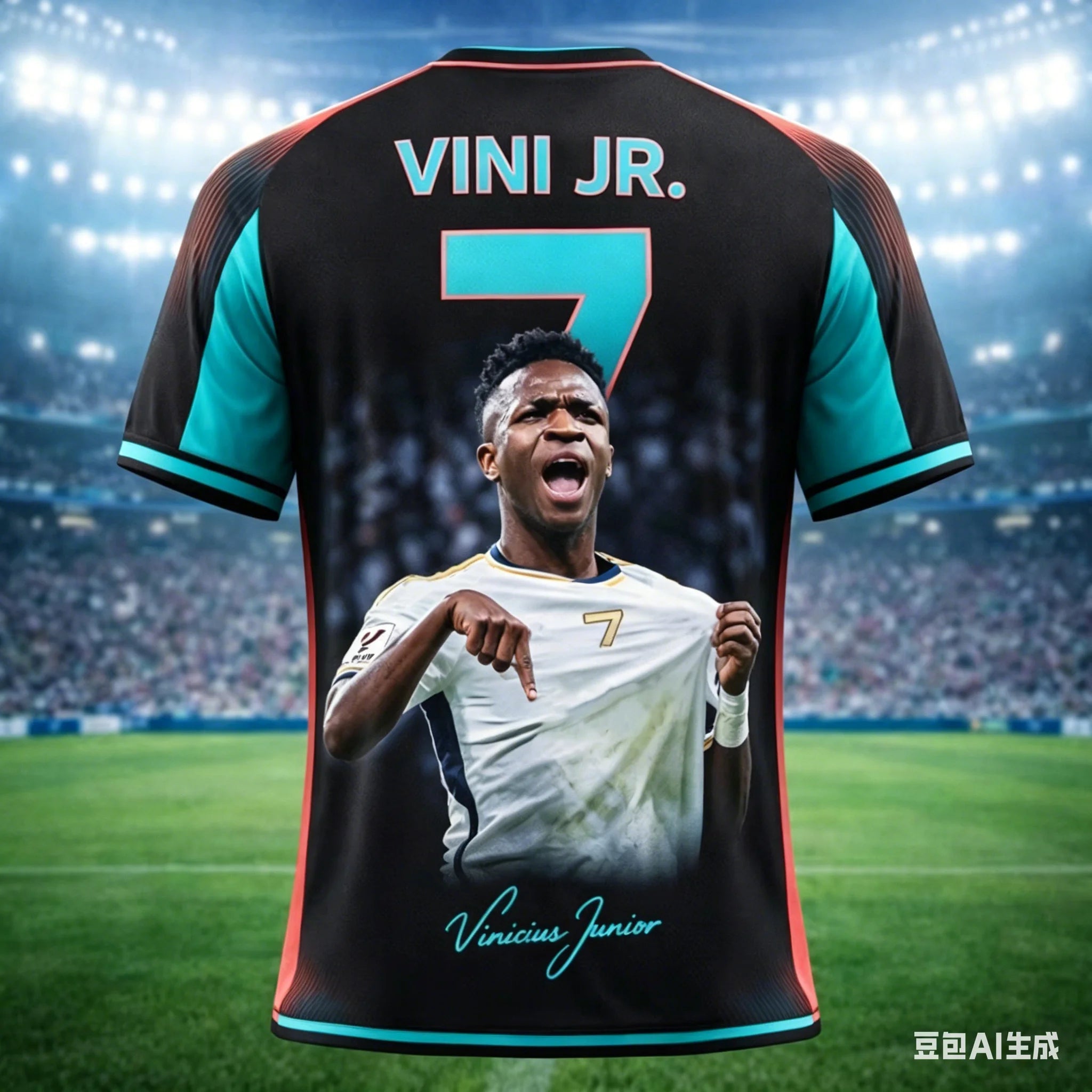Camisa Masculina Esportiva T-Shirt Estampa 3D Vini JR