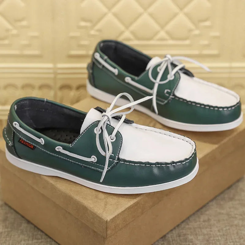 Sapato Masculino Casual Luxo de Couro Genuíno