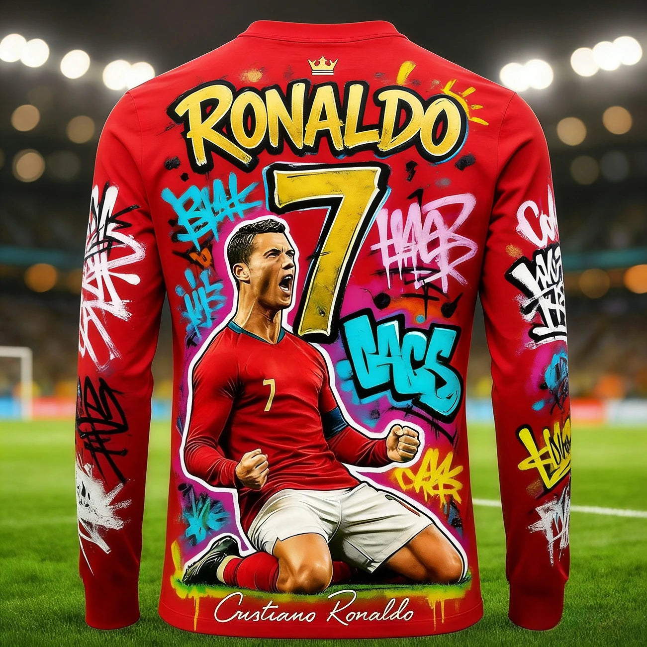 Camisa Masculina Esportiva Comemorativa do Cristiano Ronaldo