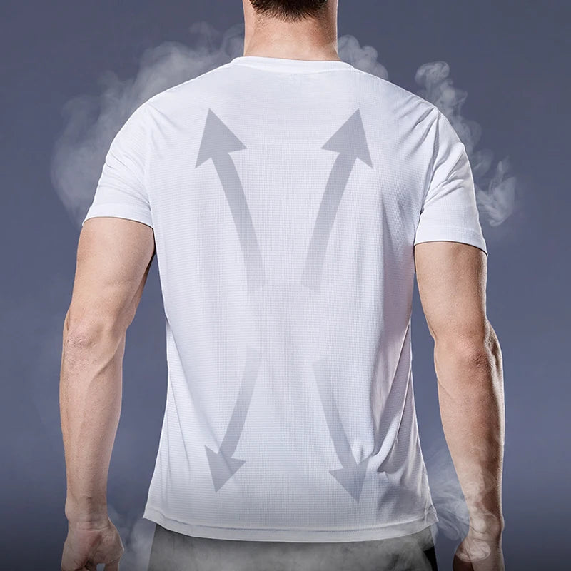 Camisa Masculina Esportiva de Compressão Secagem Rápida