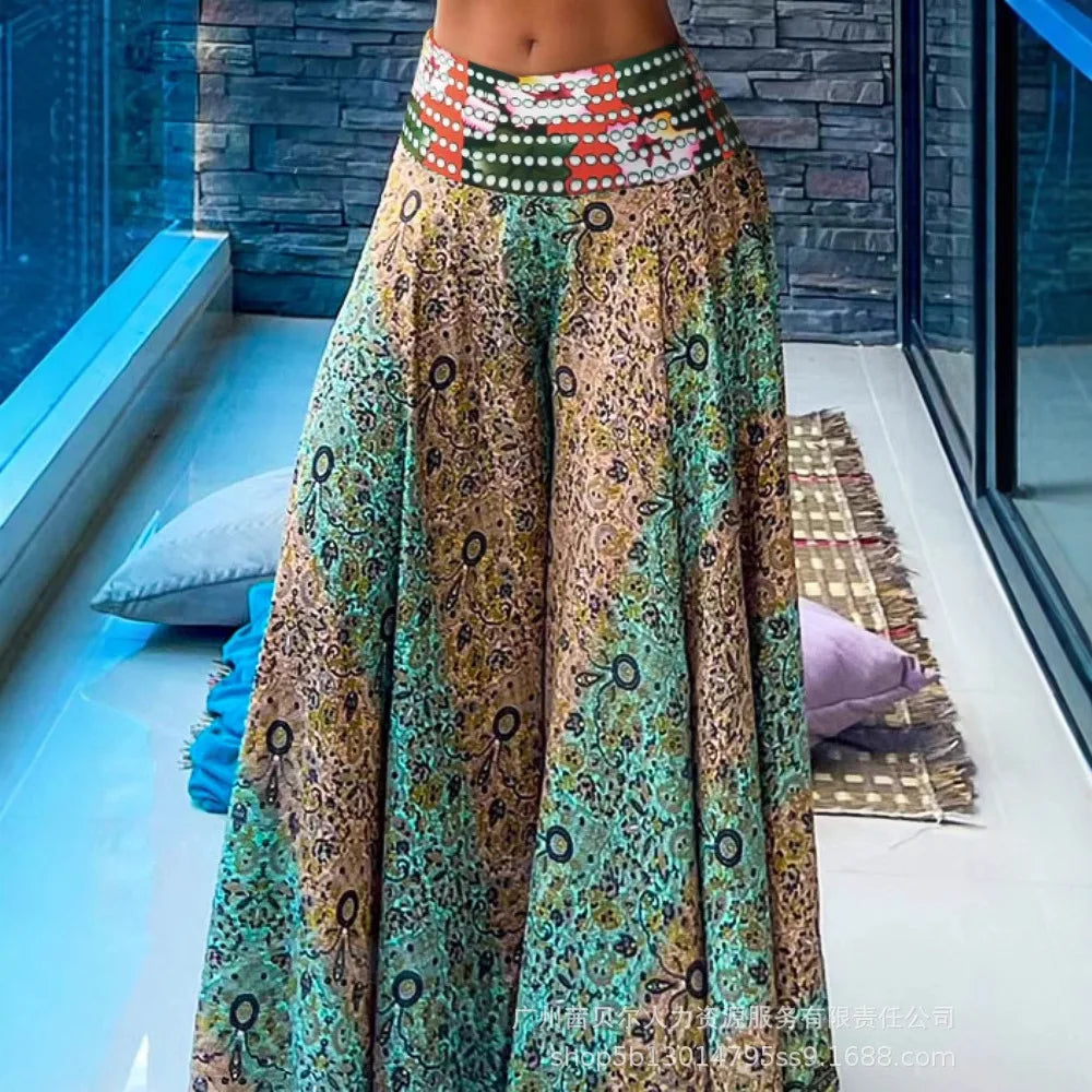 Conjunto Tribal Feminino 2 Peças – Top + Calça Larga