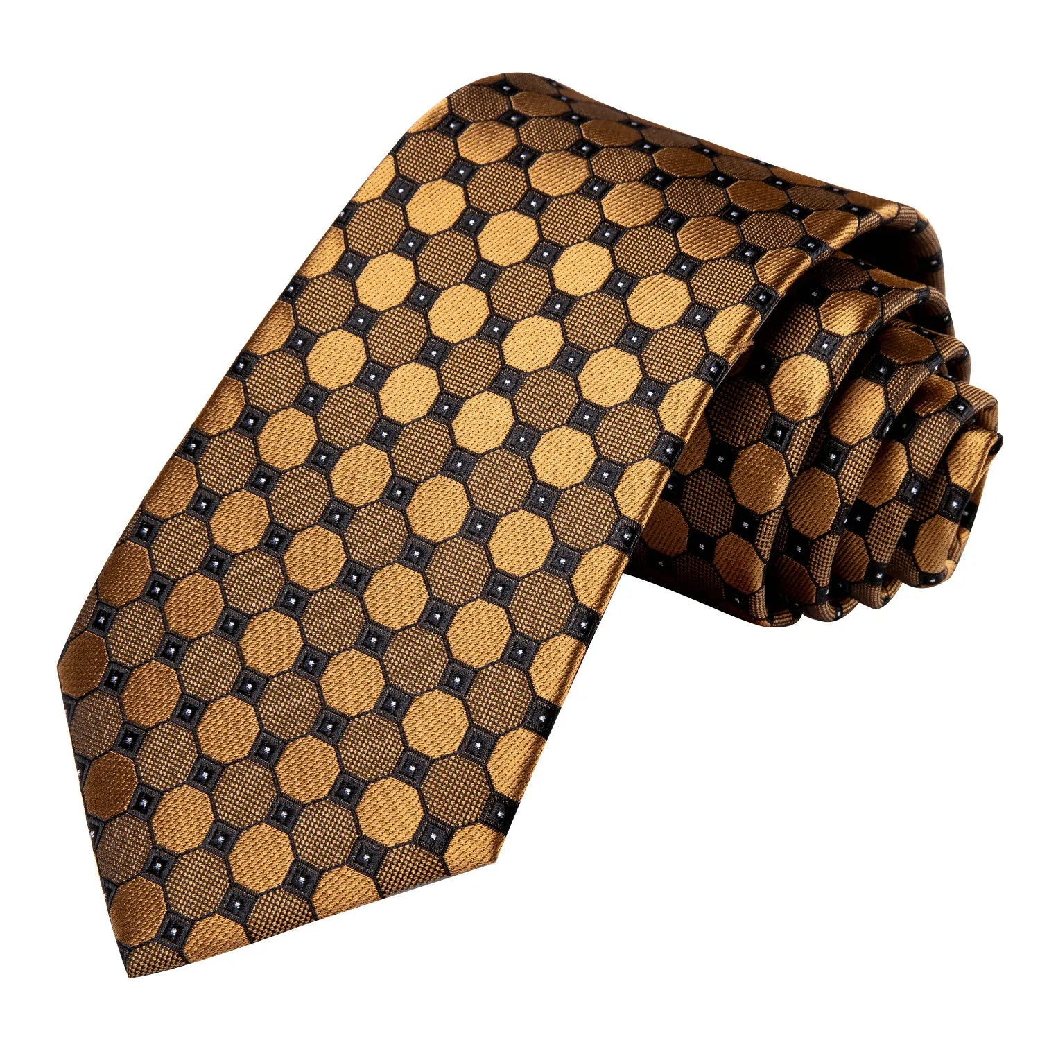 Gravata Masculina Marrom Vintage com Lenço de Bolso