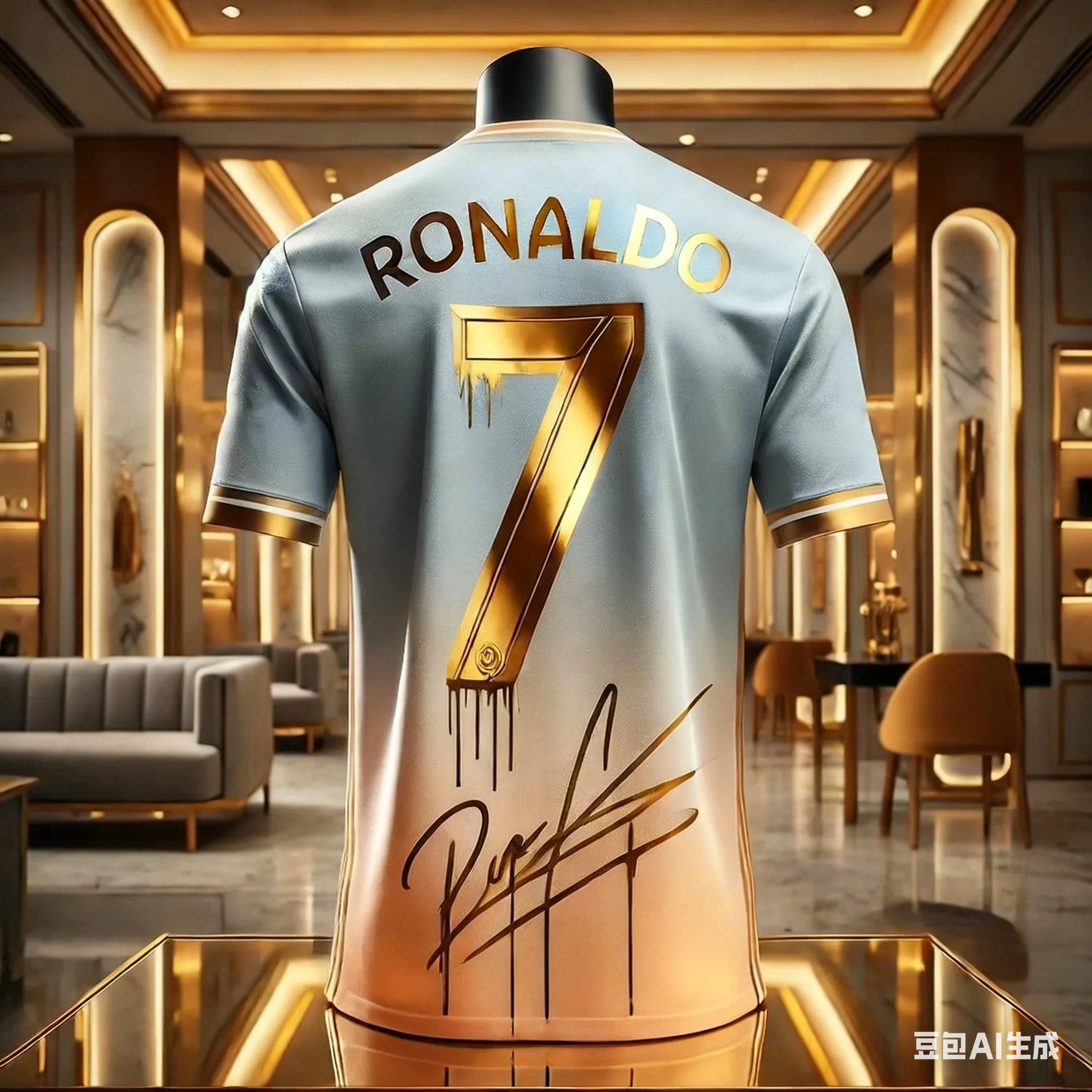 Camisa Masculina Esportiva com Estampa 3D Cristiano Ronaldo