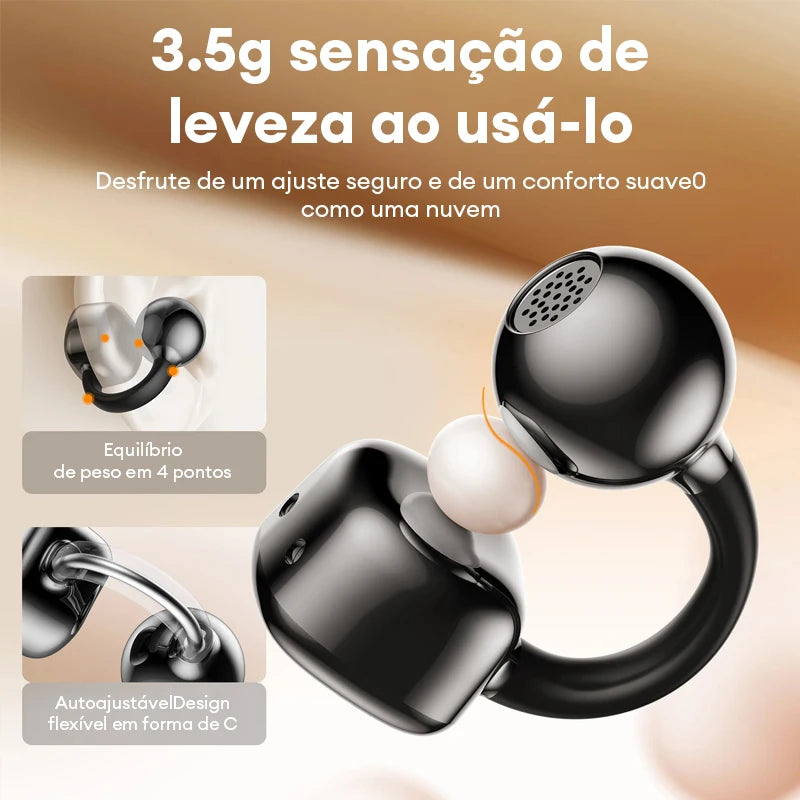 Fone de Ouvido Sem Fio Esportivo AeroClip