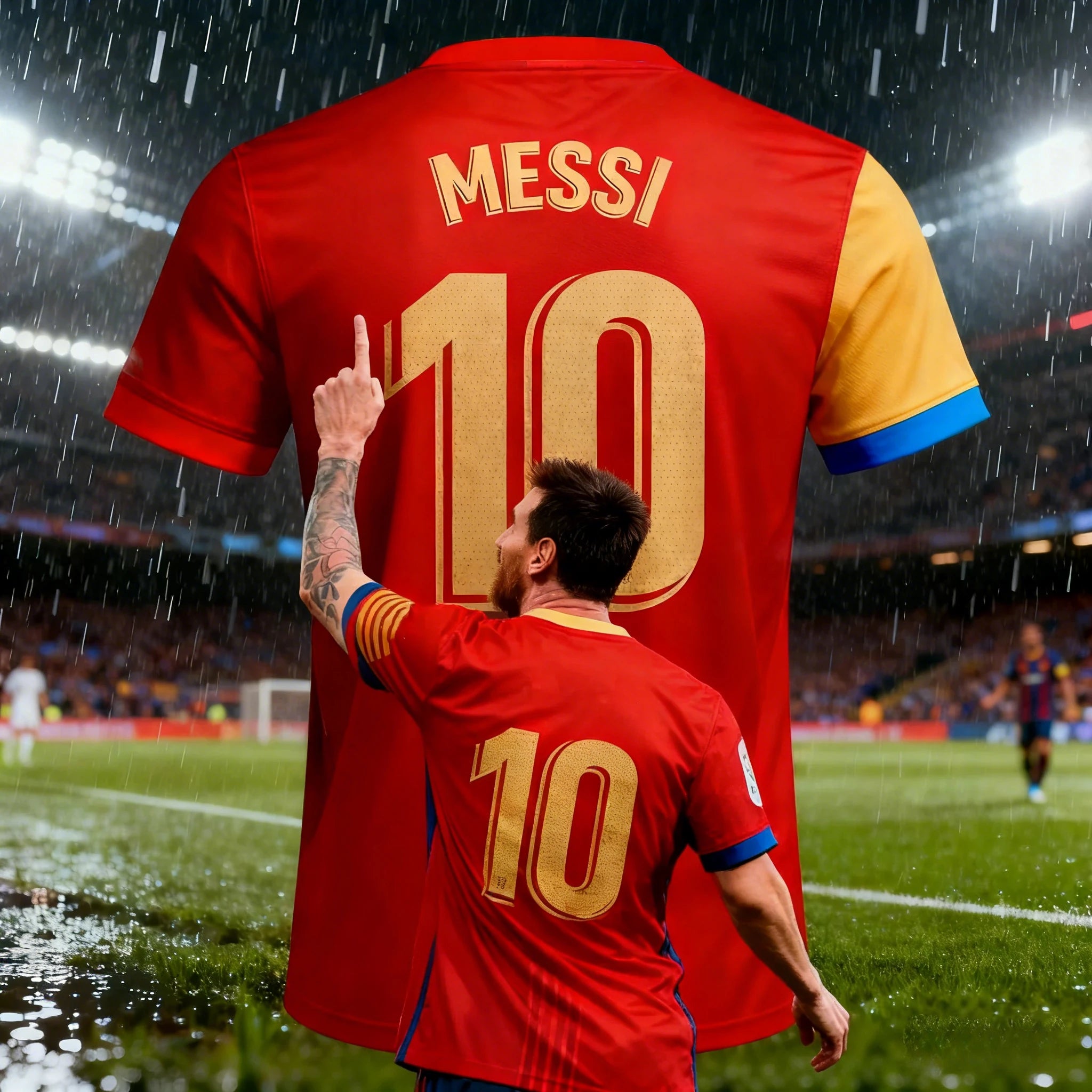 Camisa Masculina Esportiva T-Shirt Astro do Futebol Messi