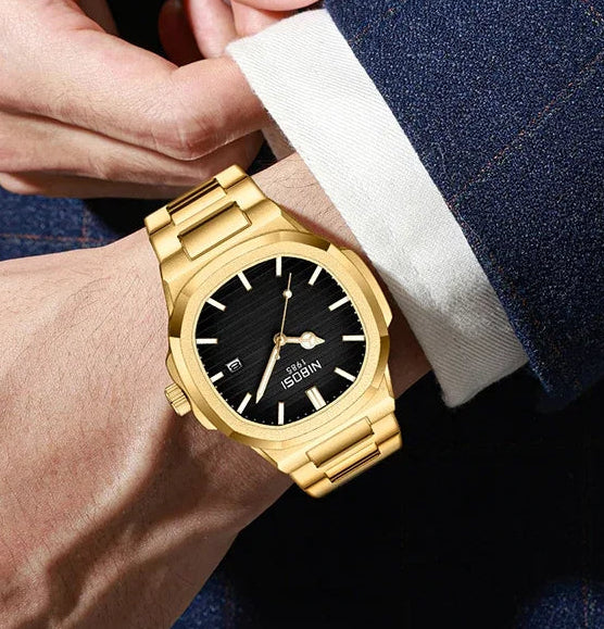 Relógio de Pulso Masculino de Luxo À Prova D'água by Loja Bruna Modas