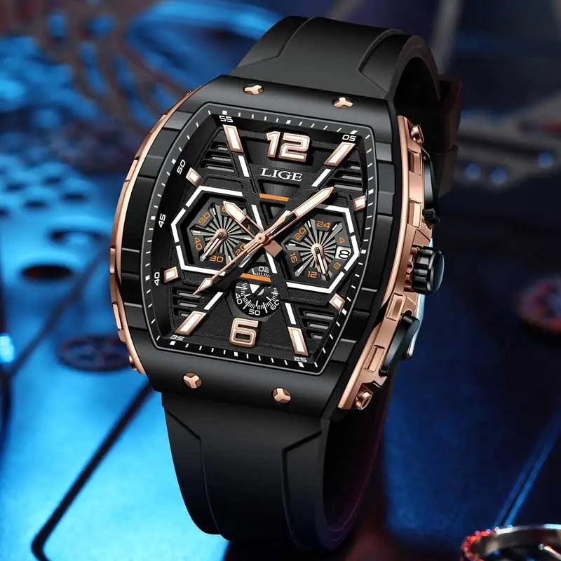 PROMOÇÃO Relógio Masculino LIGE 50mm Esportivo à Prova d’Água