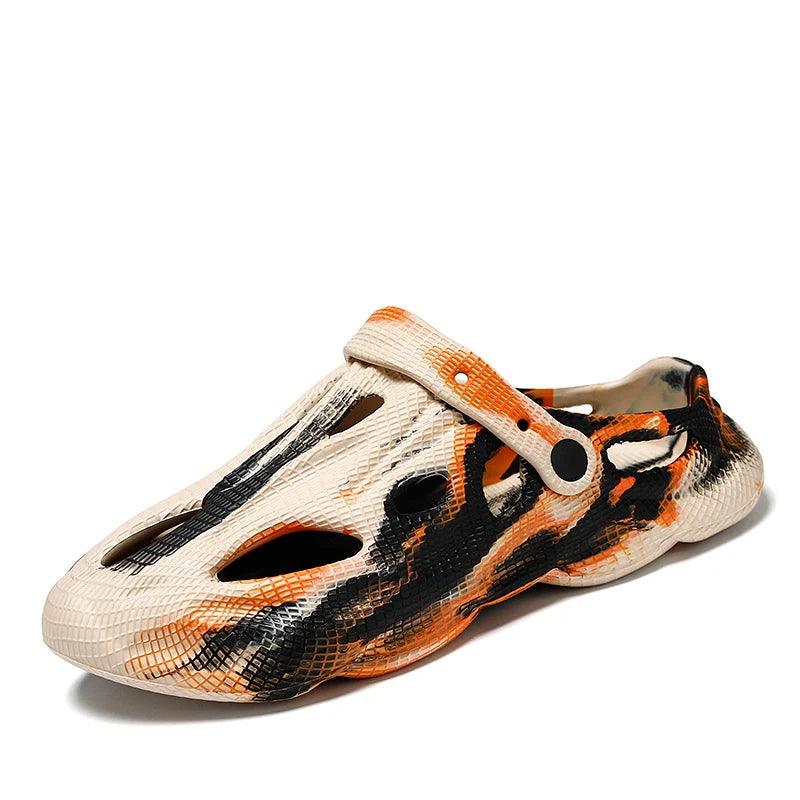 Sandália Masculina de Praia Tie-Dye Antiderrapante