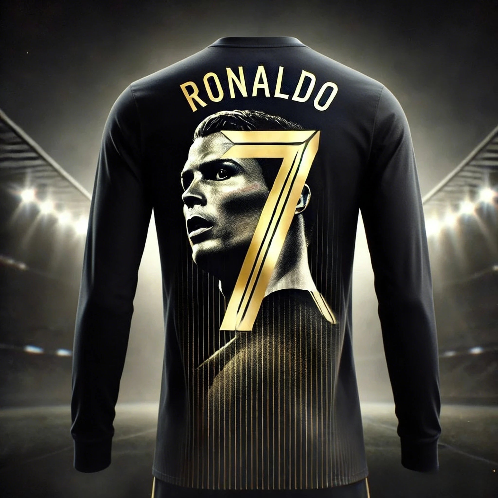 Camisa T-Shirt Manga Comprida Edição Comemorativa Cristiano Ronaldo