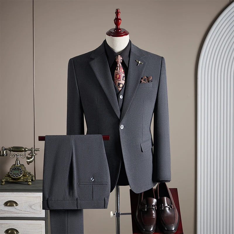 Terno Masculino de Luxo Plus Size 1 Botão
