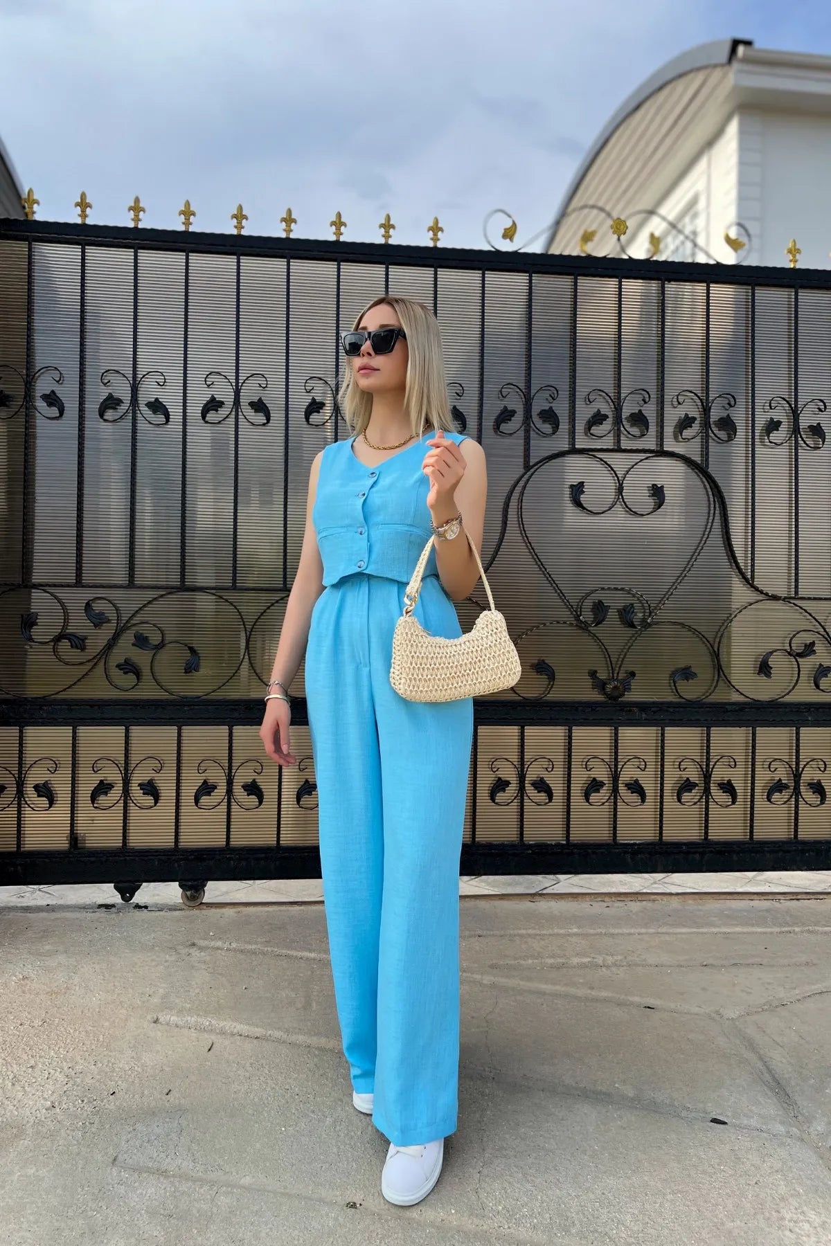 Conjunto Feminino Calça e Blusa Marise