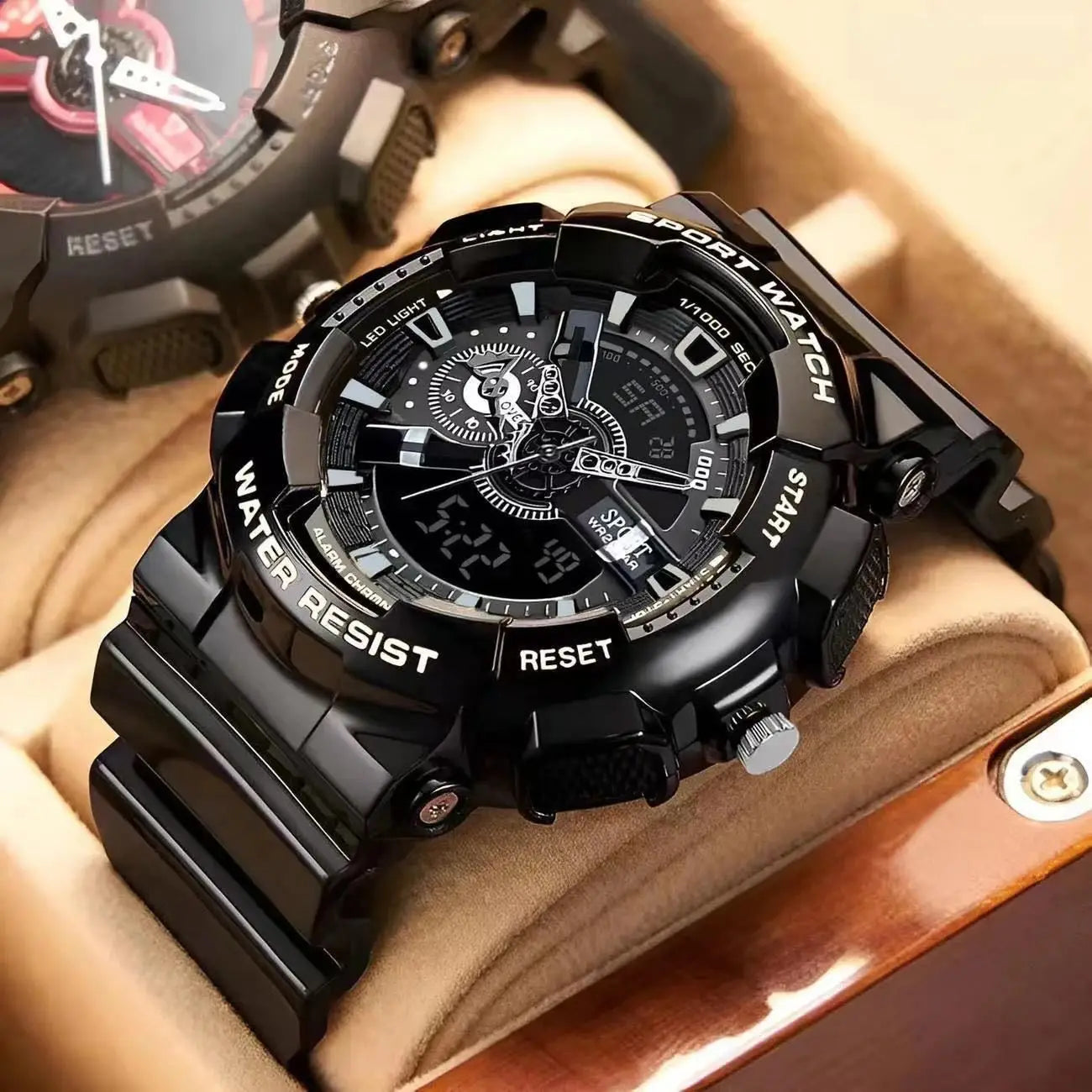 Relógio Masculino Eletrônico Multifuncional WarChrono 52™