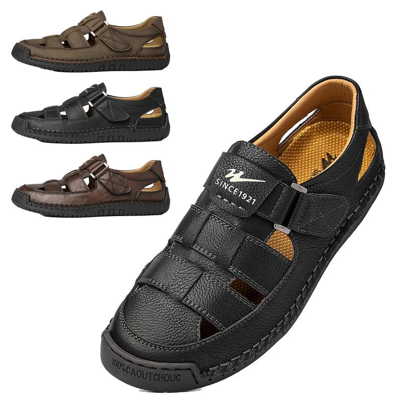 Sandália Masculina Bico Fechado Portavaro