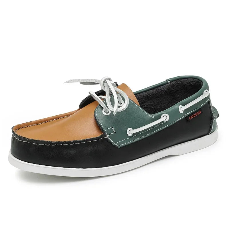 Sapato Masculino Casual Luxo de Couro Genuíno
