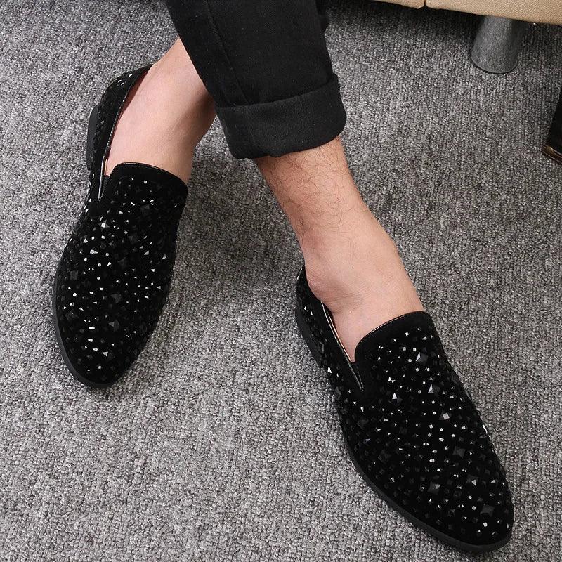 Mocassim Masculino Orion com Lantejoulas