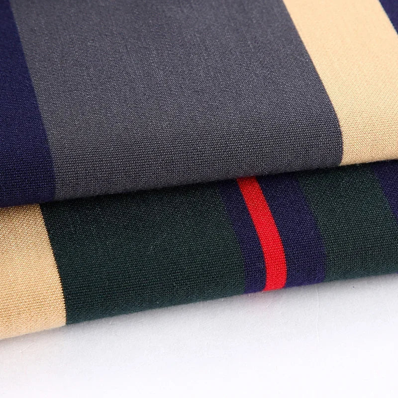 Camisa Polo Listrada Manga Comprida Estilo Casual
