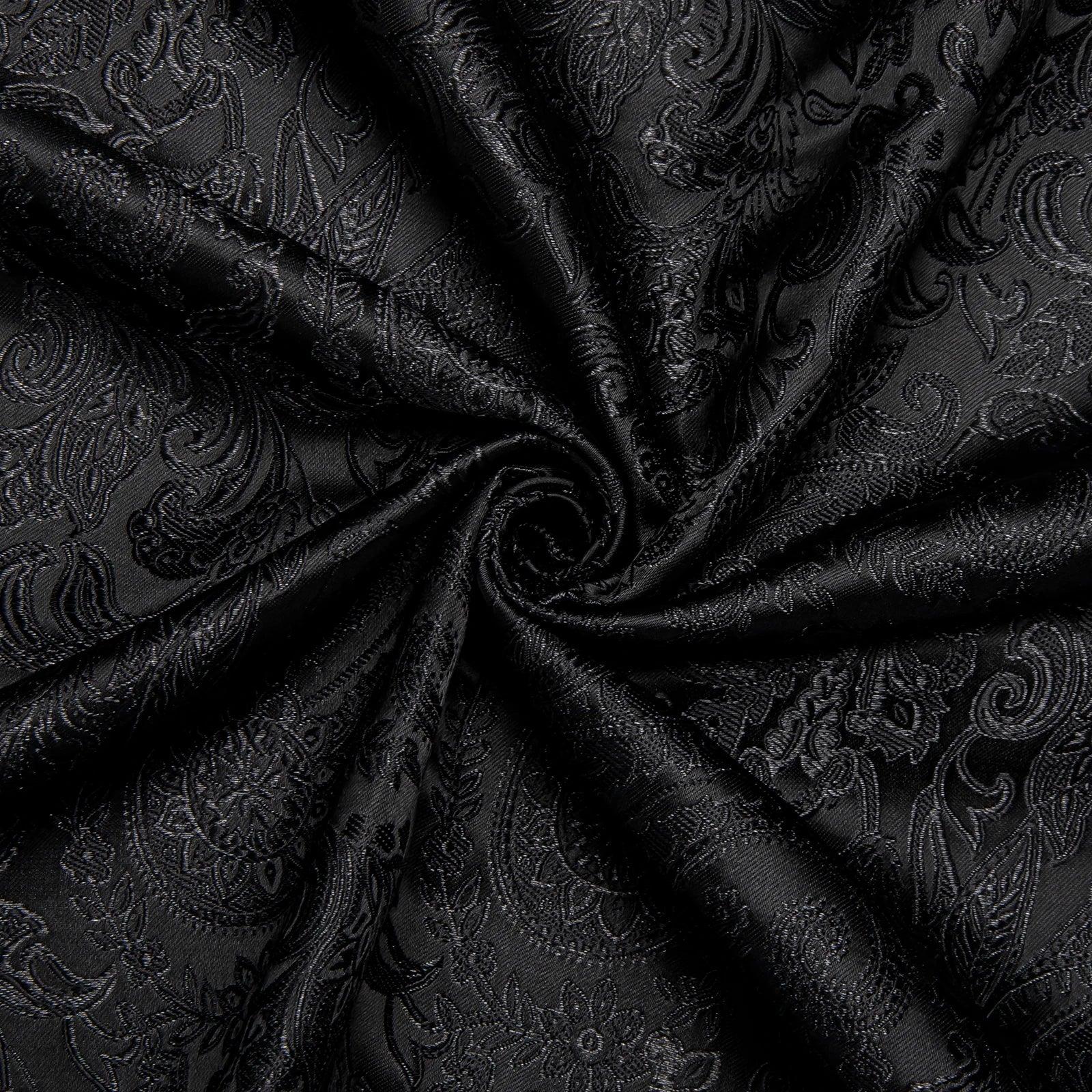 Camisa Social DiBanGu Masculina de Seda com Estampa Paisley