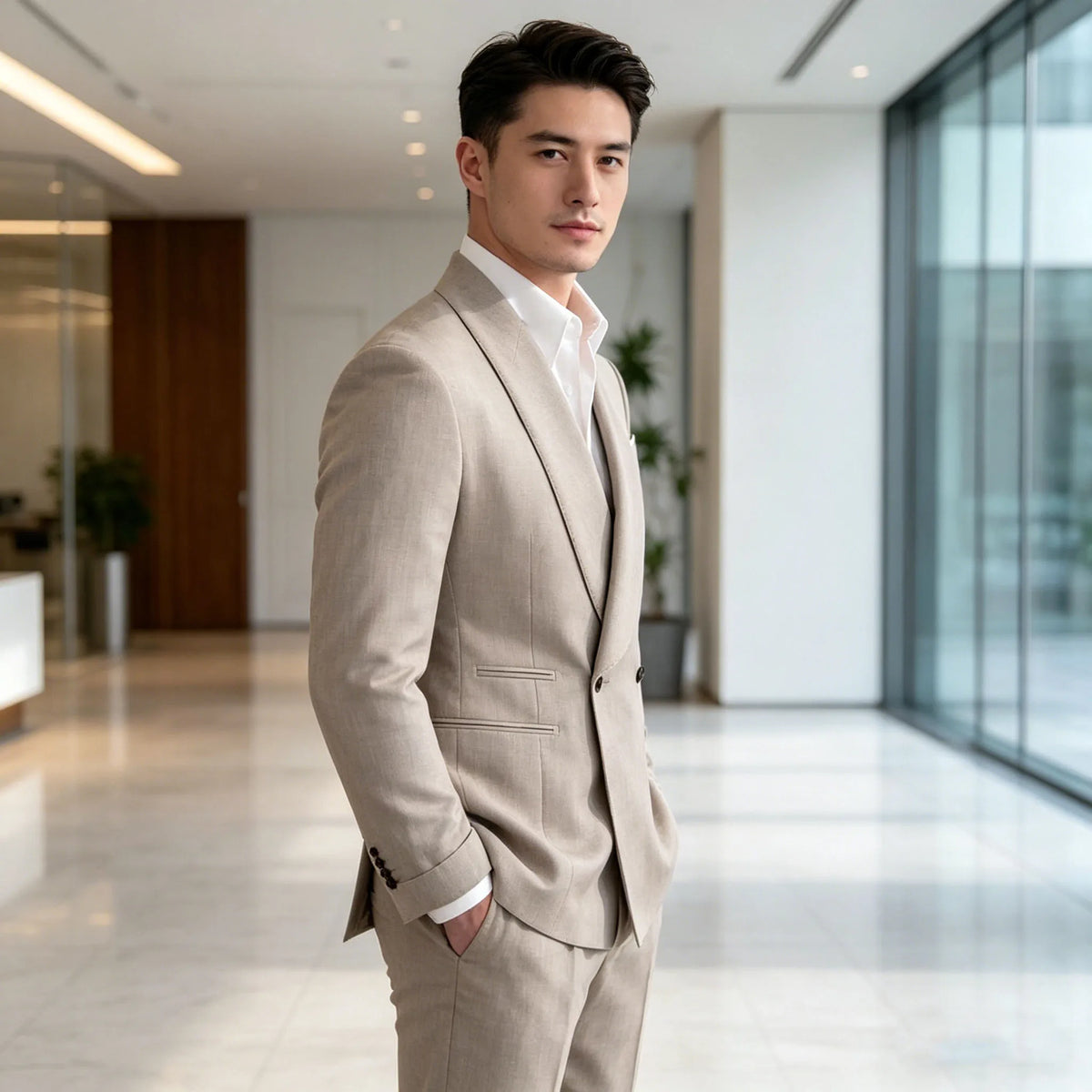 Terno Masculino de Linho Sunfold
