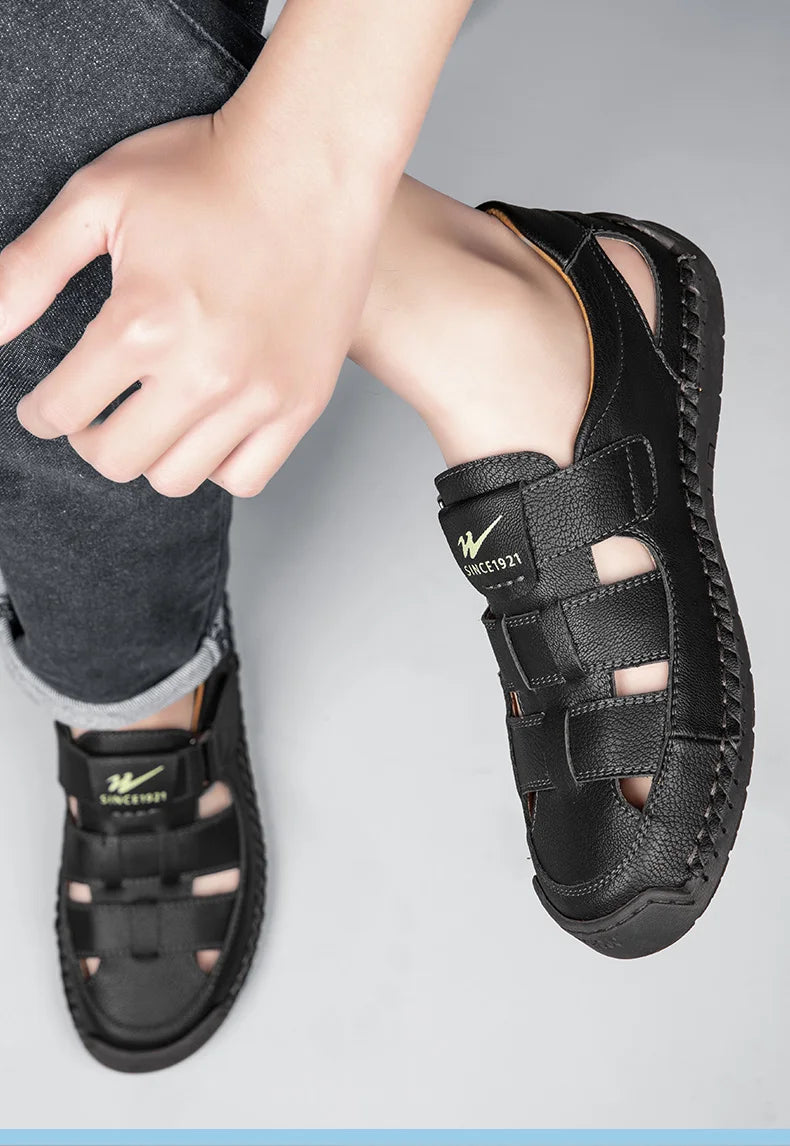 Sandália Masculina Bico Fechado Portavaro