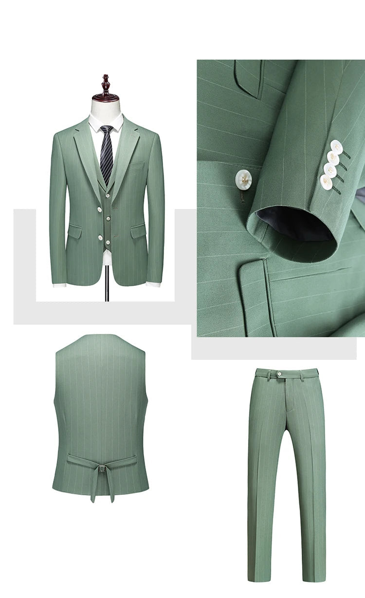 Terno Masculino Slim Fit 3 Peças