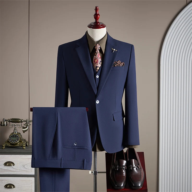 Terno Masculino de Luxo Plus Size 1 Botão