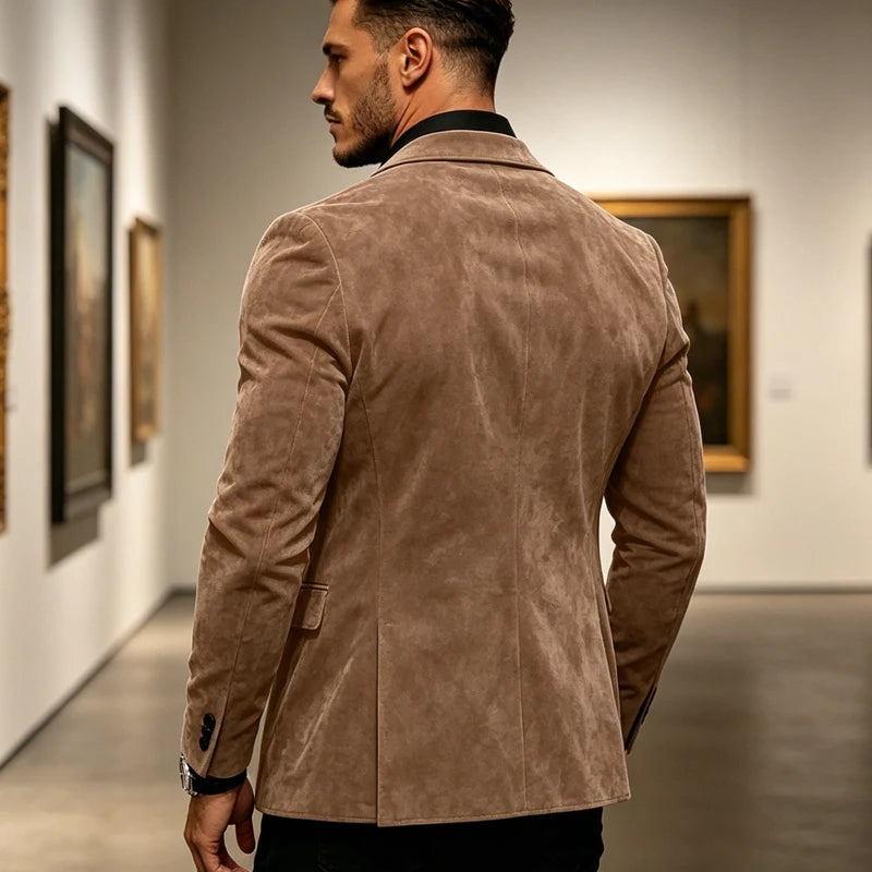 Blazer Masculino Texturizado Âmbar