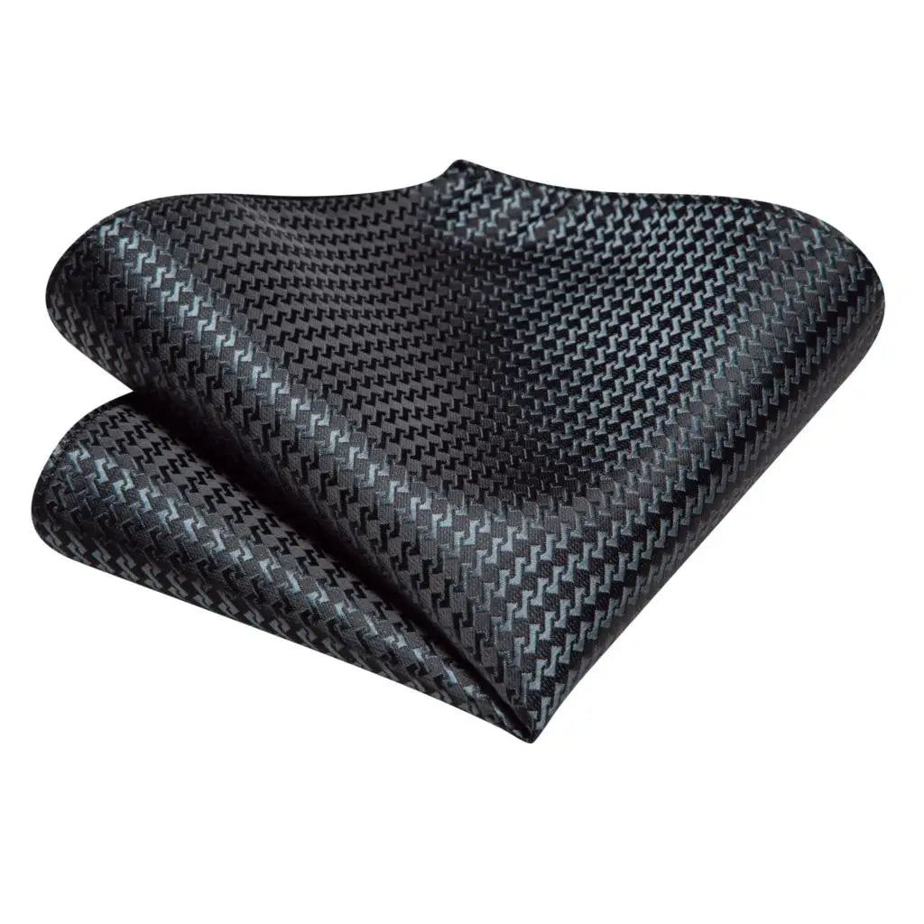 Gravata Seda Listrada Masculina com Acessórios